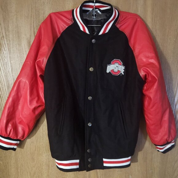 The Ohio State Buckeyes Team Jacket Boys Size XL 14/16 Brand New Red & Black - Picture 3 of 10